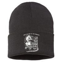 Don't Be Part Of the Problem Be The Whole Problem Funny Gym Sustainable Knit Beanie
