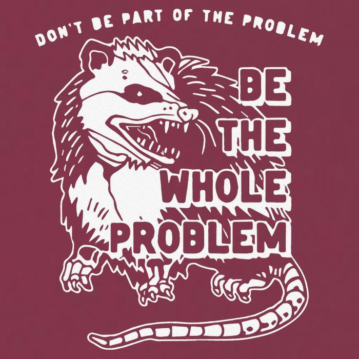 Don't Be Part Of the Problem Be The Whole Problem Funny Gym 16oz Travel Tumbler