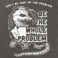 Don't Be Part Of the Problem Be The Whole Problem Funny Gym Cotton Canvas Backpack