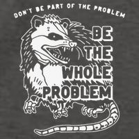 Don't Be Part Of the Problem Be The Whole Problem Funny Gym Vector Backpack