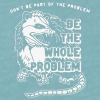 Don't Be Part Of the Problem Be The Whole Problem Funny Gym Sueded Cloud Jersey T-Shirt