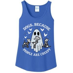 Dogs Because People Are Creepy Cute Gift Ladies Essential Tank