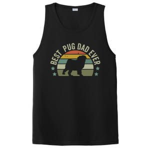 Dog Best Pug Dad Ever Shirts Fathers Day Funny Doggy PosiCharge Competitor Tank