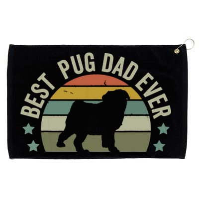 Dog Best Pug Dad Ever Shirts Fathers Day Funny Doggy Grommeted Golf Towel