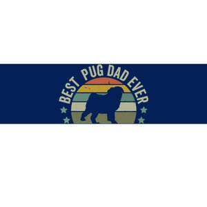 Dog Best Pug Dad Ever Shirts Fathers Day Funny Doggy Bumper Sticker