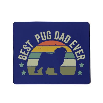 Dog Best Pug Dad Ever Shirts Fathers Day Funny Doggy Mousepad