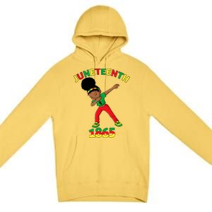 Dabbing Black Princess Juneteenth 1865 Black History Premium Pullover Hoodie