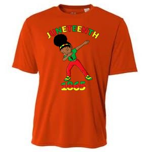 Dabbing Black Princess Juneteenth 1865 Black History Cooling Performance Crew T-Shirt