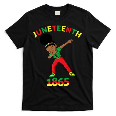 Dabbing Black Princess Juneteenth 1865 Black History T-Shirt
