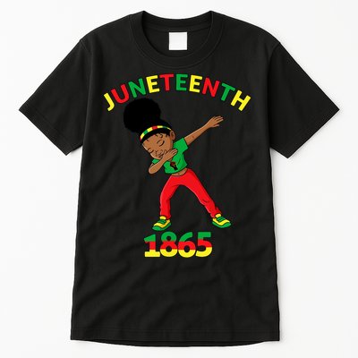 Dabbing Black Princess Juneteenth 1865 Black History Tall T-Shirt