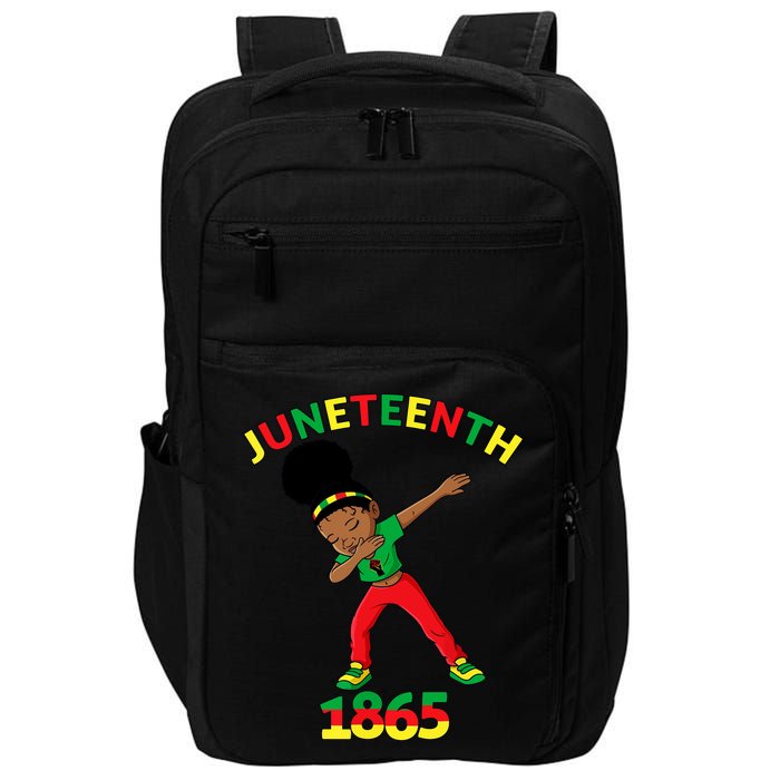 Dabbing Black Princess Juneteenth 1865 Black History Impact Tech Backpack