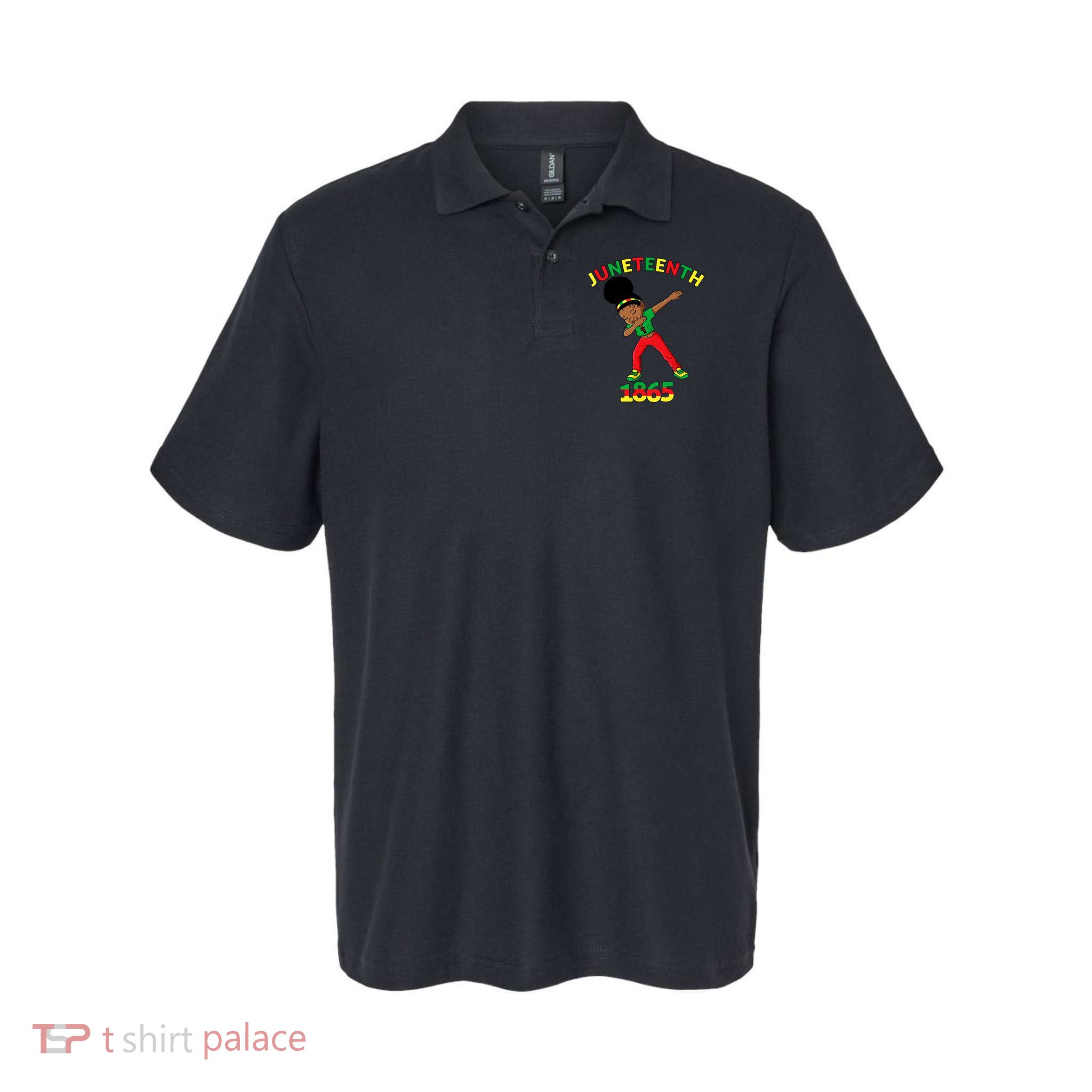 Dabbing Black Princess Juneteenth 1865 Black History Polo