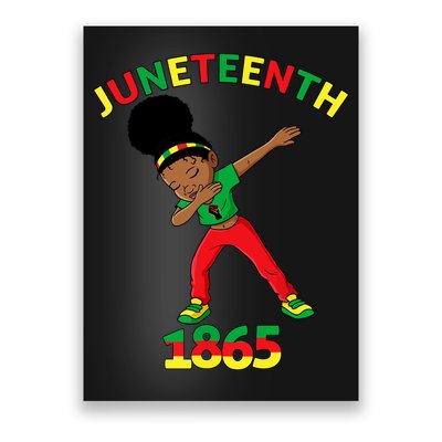 Dabbing Black Princess Juneteenth 1865 Black History Poster