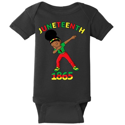 Dabbing Black Princess Juneteenth 1865 Black History Baby Bodysuit
