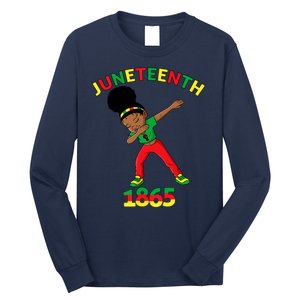 Dabbing Black Princess Juneteenth 1865 Black History Long Sleeve Shirt