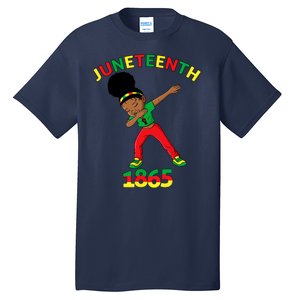 Dabbing Black Princess Juneteenth 1865 Black History Tall T-Shirt