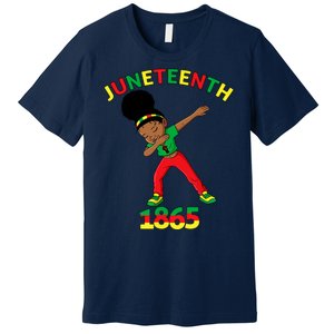 Dabbing Black Princess Juneteenth 1865 Black History Premium T-Shirt