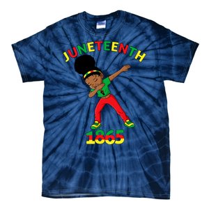 Dabbing Black Princess Juneteenth 1865 Black History Tie-Dye T-Shirt