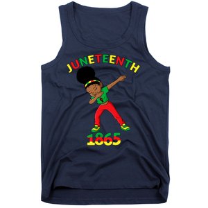 Dabbing Black Princess Juneteenth 1865 Black History Tank Top