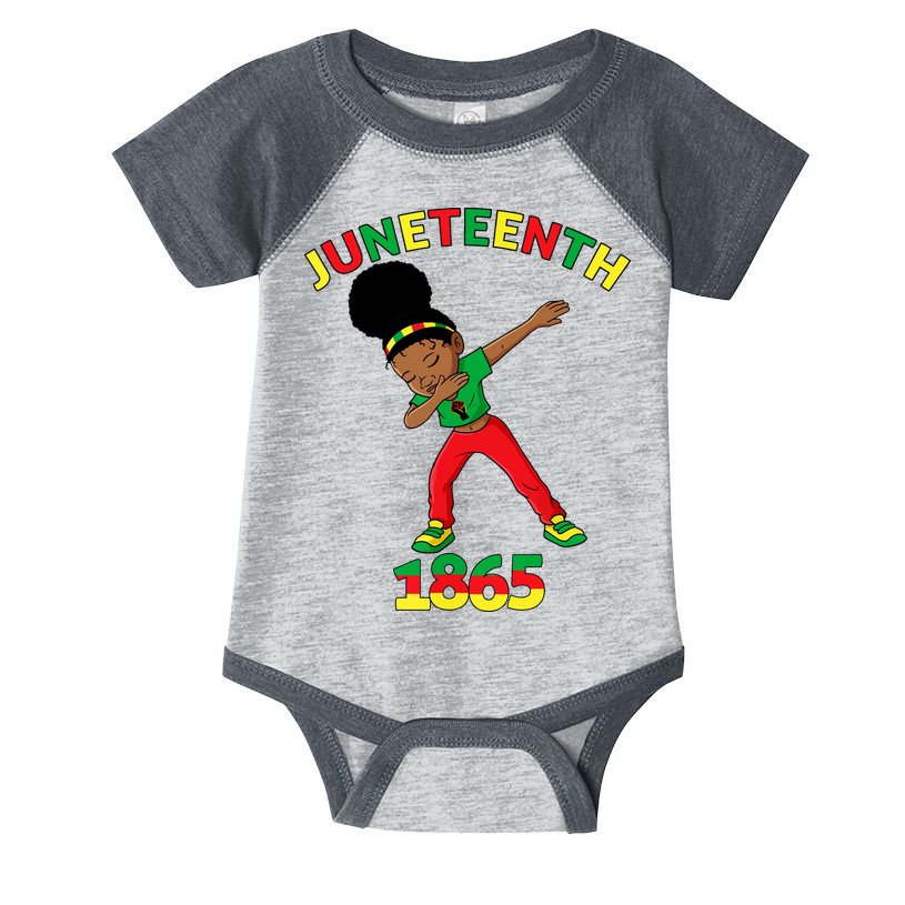 Dabbing Black Princess Juneteenth 1865 Black History Infant Baby Jersey Bodysuit