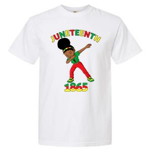 Dabbing Black Princess Juneteenth 1865 Black History Garment-Dyed Heavyweight T-Shirt