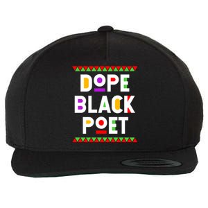 Dope Black Poet African American Job Proud Profession Meaningful Gift Wool Snapback Cap