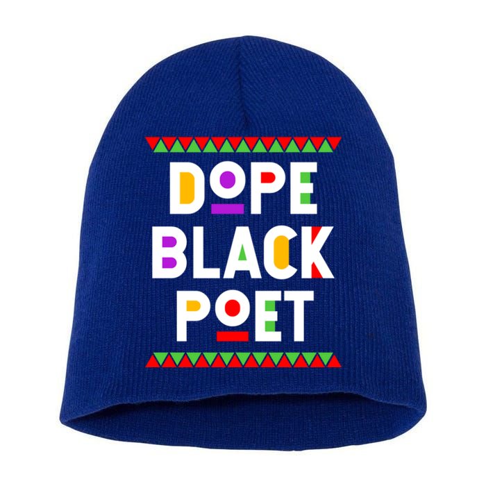 Dope Black Poet African American Job Proud Profession Meaningful Gift Short Acrylic Beanie