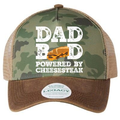 Dad Bod Powered By Cheesesteak Father Figure Graphic Cool Gift Legacy Tie Dye Trucker Hat