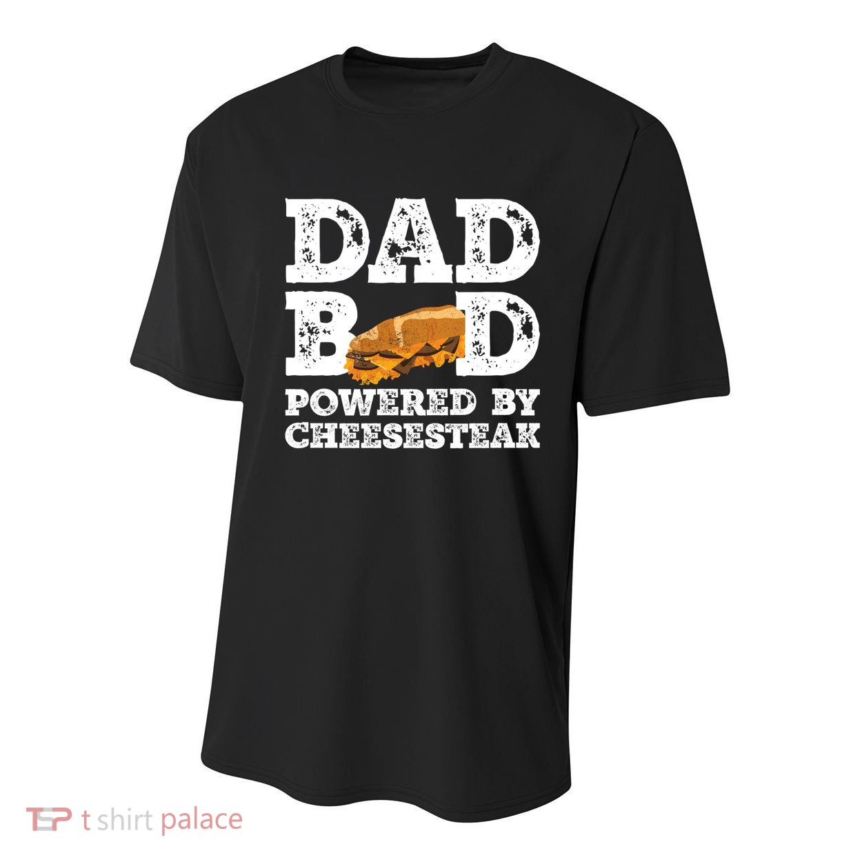 Dad Bod Powered By Cheesesteak Father Figure Graphic Cool Gift Youth Performance Sprint T-Shirt