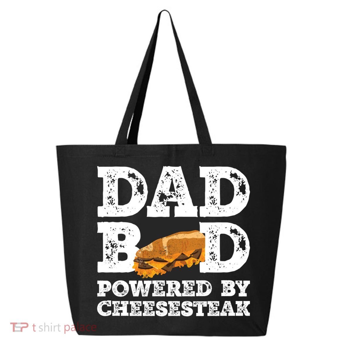 Dad Bod Powered By Cheesesteak Father Figure Graphic Cool Gift 25L Jumbo Tote