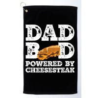 Dad Bod Powered By Cheesesteak Father Figure Graphic Cool Gift Golf Towel
