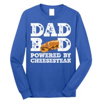 Dad Bod Powered By Cheesesteak Father Figure Graphic Cool Gift Long Sleeve Shirt