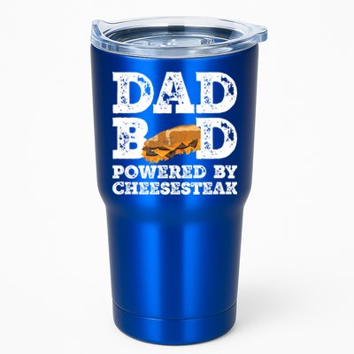 Dad Bod Powered By Cheesesteak Father Figure Graphic Cool Gift Tumbler