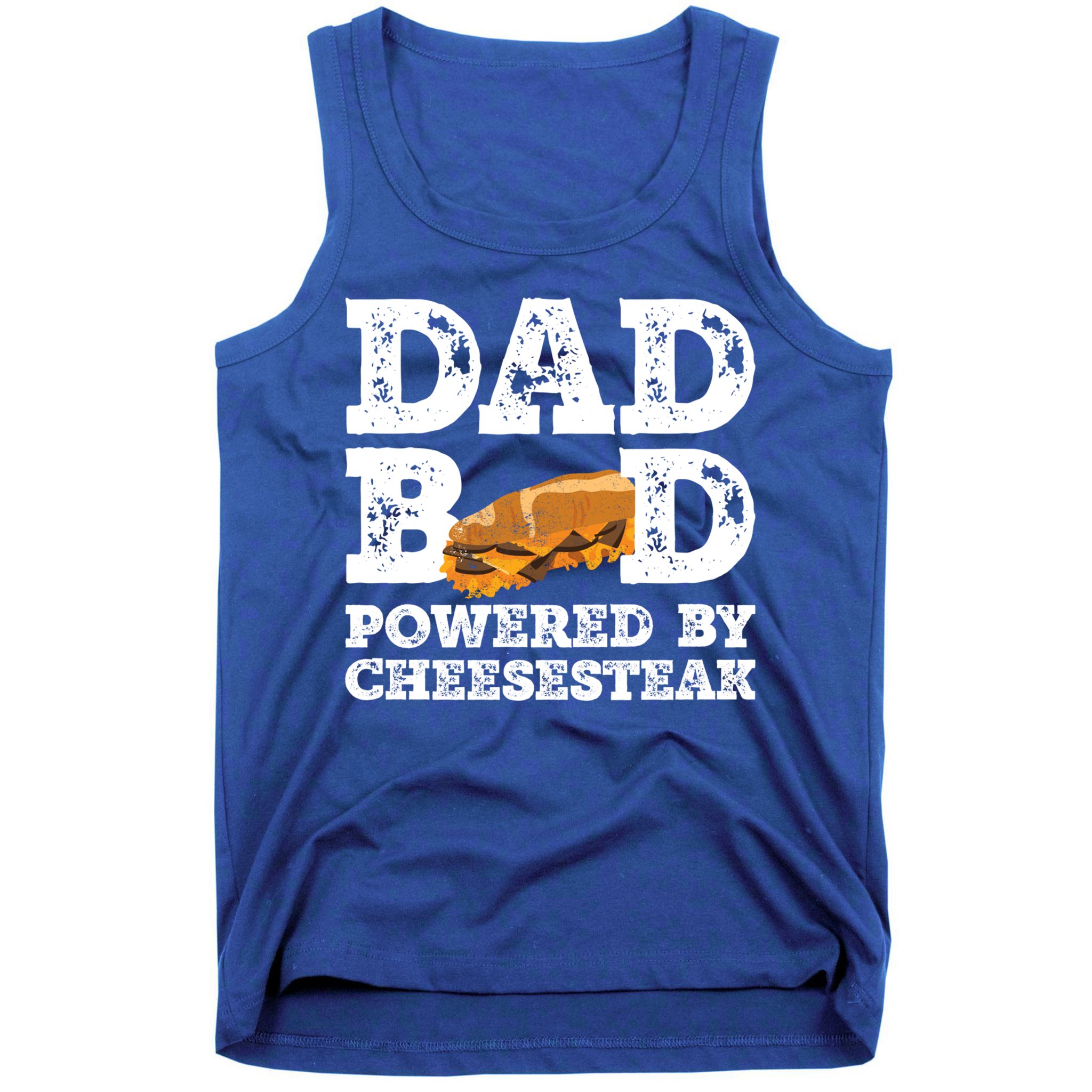 Dad Bod Powered By Cheesesteak Father Figure Graphic Cool Gift Tank Top