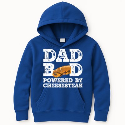 Dad Bod Powered By Cheesesteak Father Figure Graphic Cool Gift Kids Hoodie
