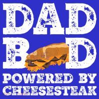 Dad Bod Powered By Cheesesteak Father Figure Graphic Cool Gift Short Acrylic Beanie