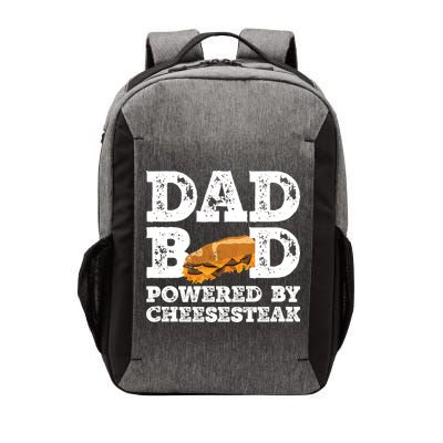 Dad Bod Powered By Cheesesteak Father Figure Graphic Cool Gift Vector Backpack