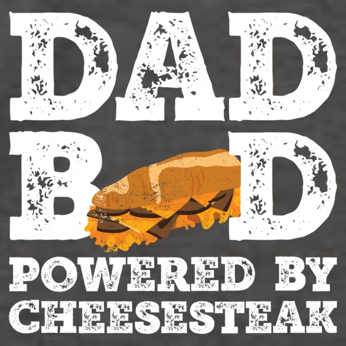 Dad Bod Powered By Cheesesteak Father Figure Graphic Cool Gift Vector Backpack