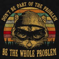 Dont Be Part Of The Problem Be The Whole Problem Funny Saying Ladies PosiCharge Tri-Blend Wicking Tank