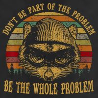 Dont Be Part Of The Problem Be The Whole Problem Funny Saying 25L Jumbo Tote