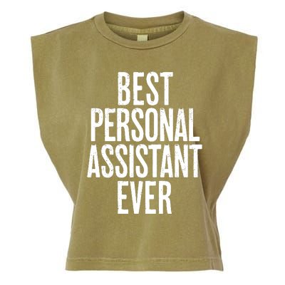 Distressed Best Personal Assistant Ever Garment-Dyed Women's Muscle Tee