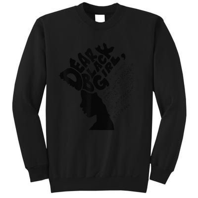 Dear Black  Poem Quote Afro African Black History Month Sweatshirt