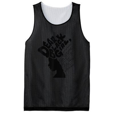 Dear Black  Poem Quote Afro African Black History Month Mesh Reversible Basketball Jersey Tank