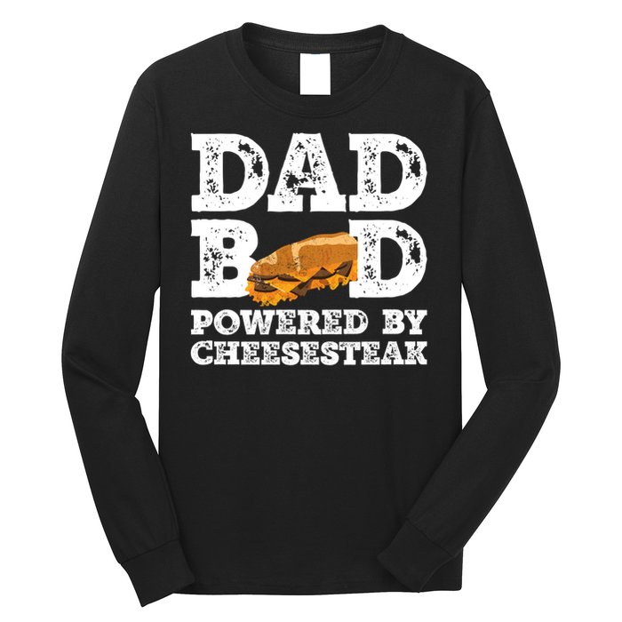 Dad Bod Powered By Cheesesteak Vintage Long Sleeve Shirt