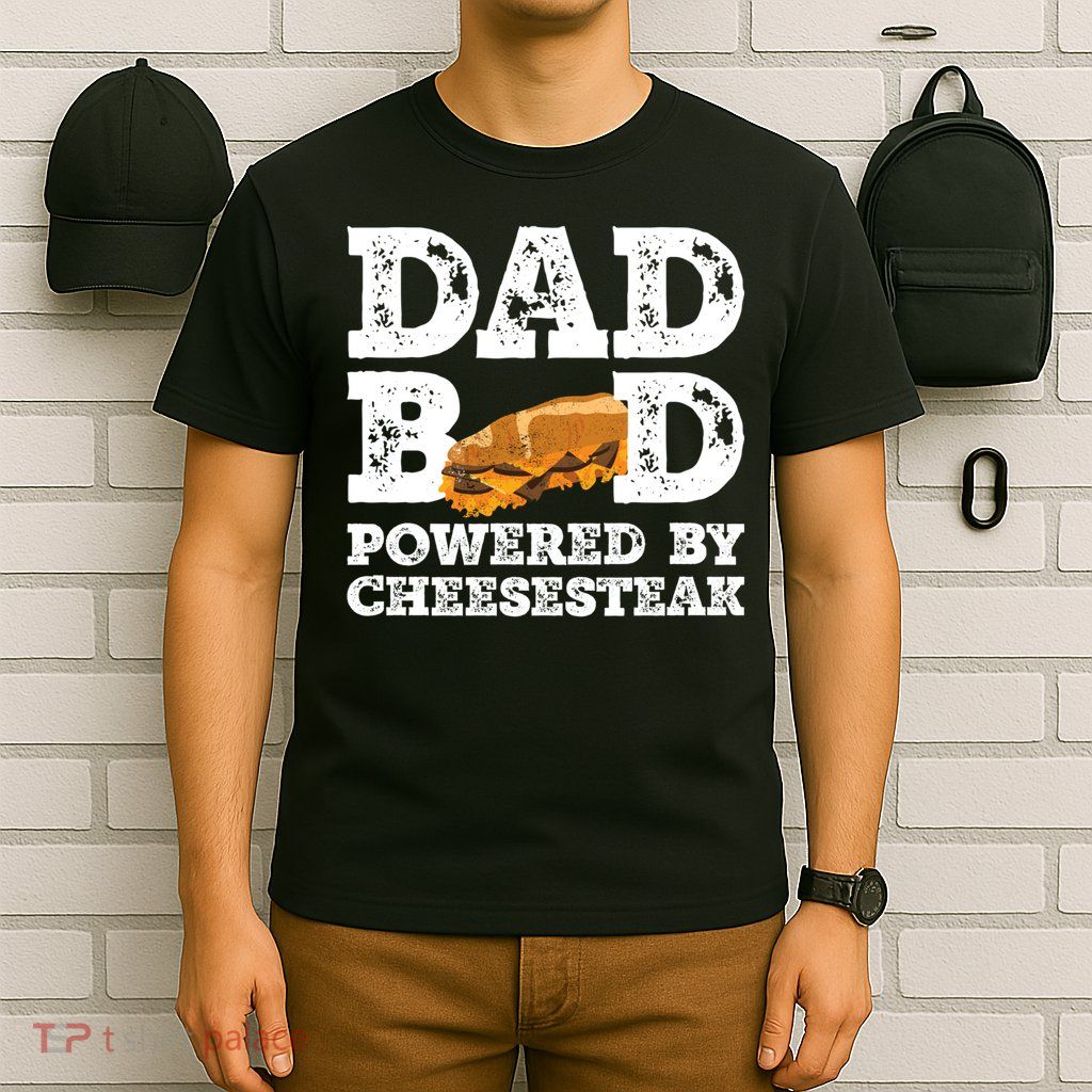 Dad Bod Powered By Cheesesteak Vintage T-Shirt