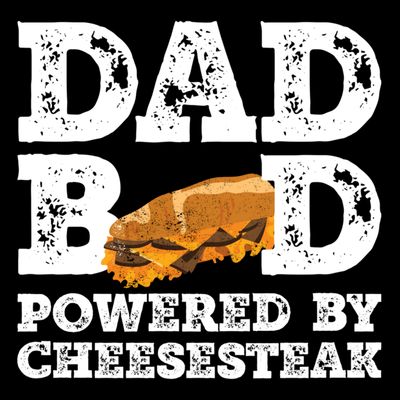 Dad Bod Powered By Cheesesteak Vintage T-Shirt