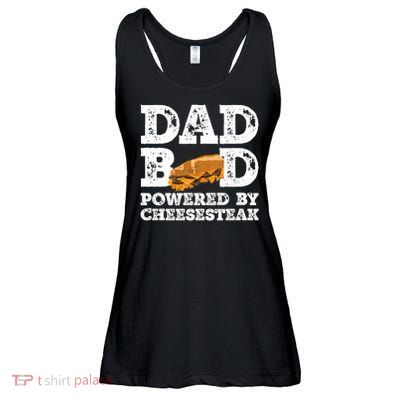 Dad Bod Powered By Cheesesteak Vintage Ladies Essential Flowy Tank