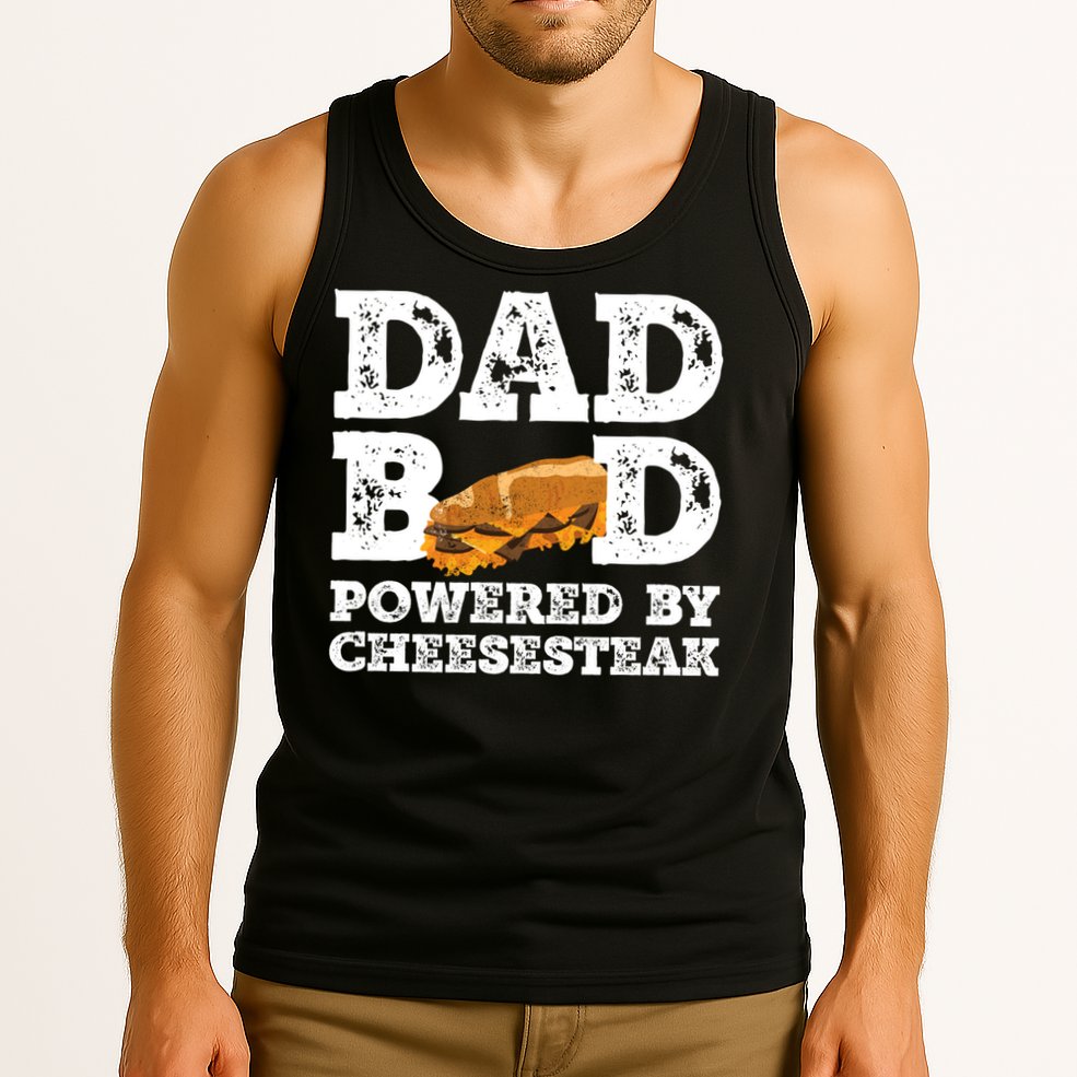 Dad Bod Powered By Cheesesteak Vintage Tank Top