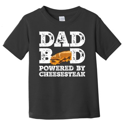 Dad Bod Powered By Cheesesteak Vintage Toddler T-Shirt