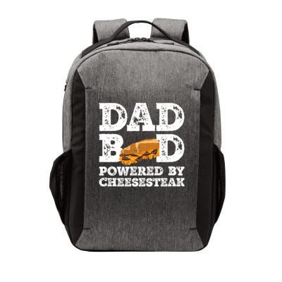 Dad Bod Powered By Cheesesteak Vintage Vector Backpack